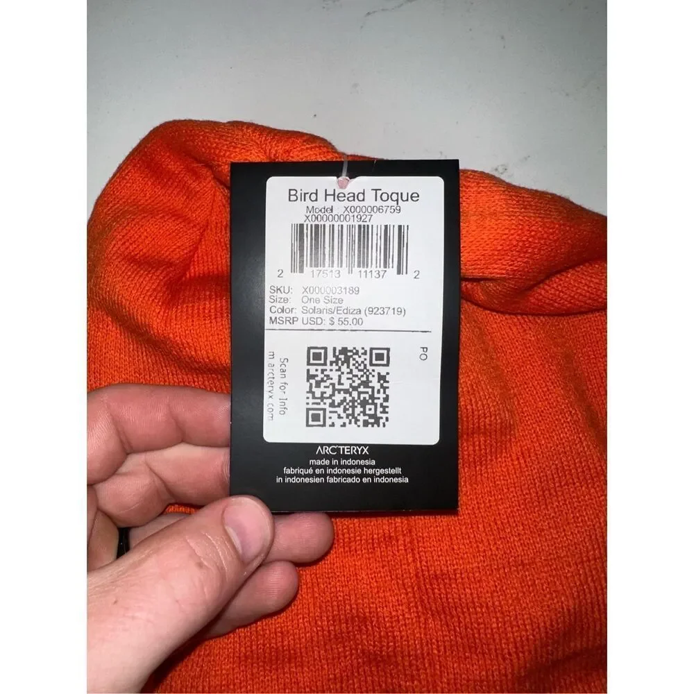 Arc'teryx Bird Head Toque Phenom NWT Orange - Picture 5 of 5